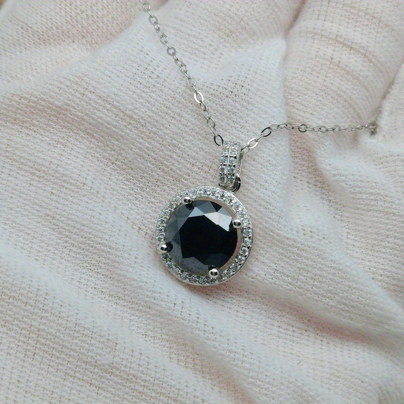 Women's 925 Silver Moissanite Pendant Necklace